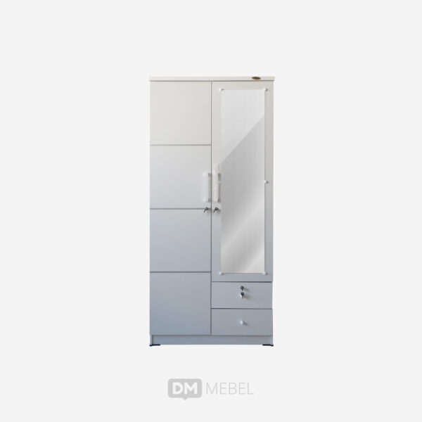 LEMARI PINTU 2 LPP 22 LR WHITE (1)