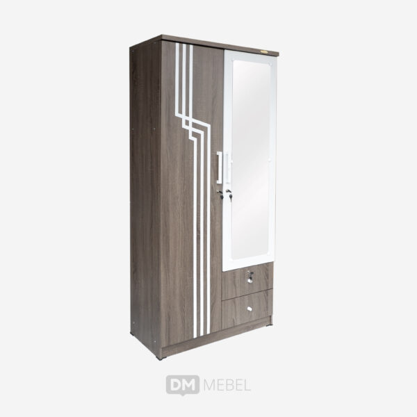 LEMARI PINTU 2 ROMARO LPP 22 LY SO GREY (2)