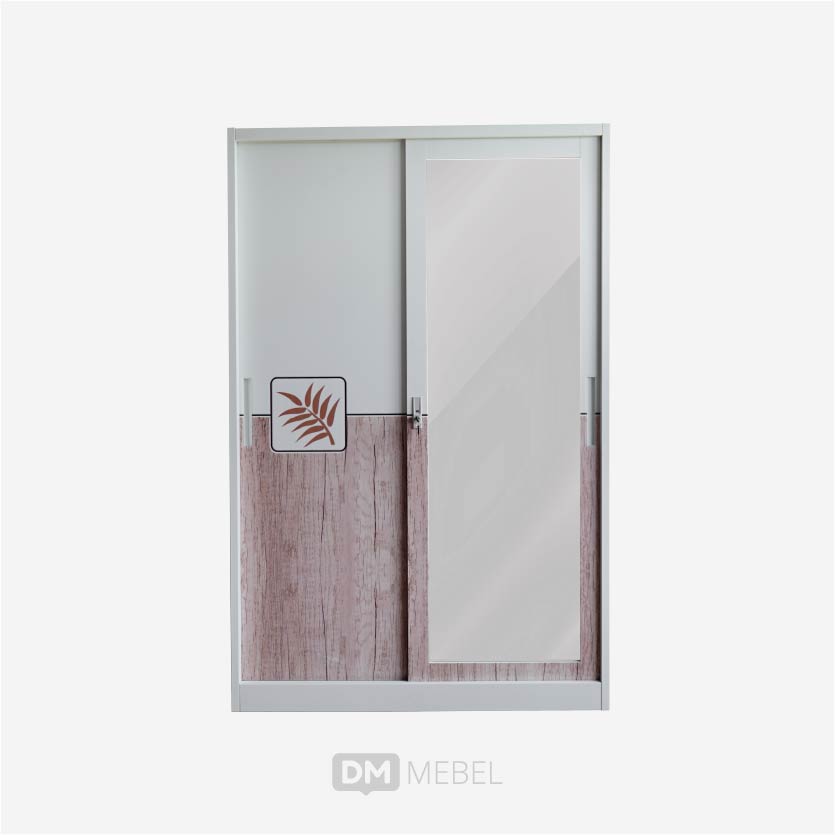 LEMARI BESI PAKAIAN PINTU 2 SLIDING SL006 PASCAL FURNITURE (1)